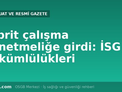 Uzaktan Çalışma Yönetmeliği değişti: hibrit çalışma ve İSG